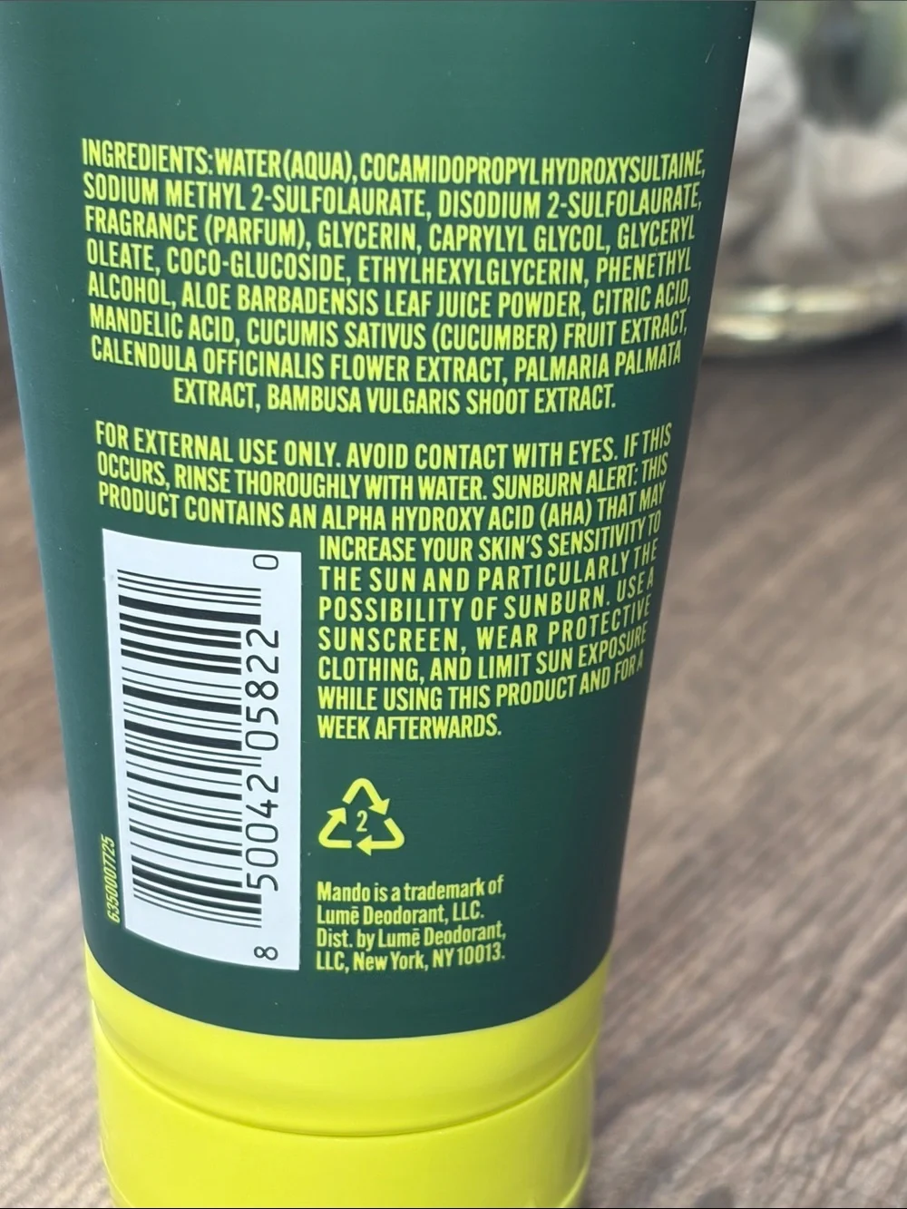 🪻5 for $35🪻 Mando by Lume Deodorant MT FUJI Odor Shield Men’s Body Wash